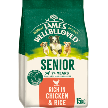 JAMES WELLBELOVED® Senior Dry Dog Food Chicken & Rice 15kg