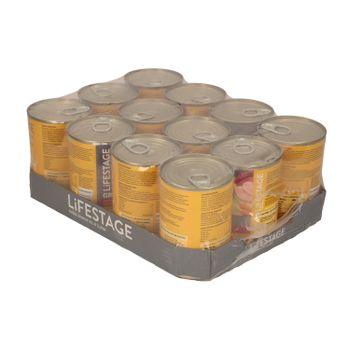 Lifestage Grain Free Beef Chunks in Gravy Wet Dog Food 12x400g