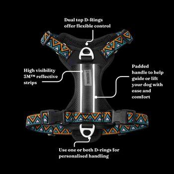 Neerdog Go-B-Bold Airflow Dog Harness-Hollyhock Large