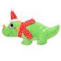 Smart Choice Squeaky Plush Dinosaur Christmas Dog Toy