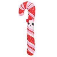 Smart Choice Squeaky Plush Candy Cane Dog Toy Assorted