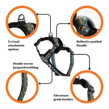 Neerdog Go-B-Bold Airflow Dog Harness Hollyhock Small