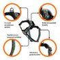 Neerdog Go-B-Bold Airflow Dog Harness Hollyhock Small
