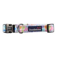 Doodlebone Trendy Tails Padded Dog Collar Pink 3-6
