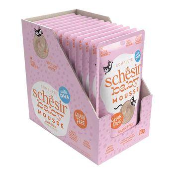 Schesir Complete and Balanced Wet Kitten Food Salmon in Mousse 70g