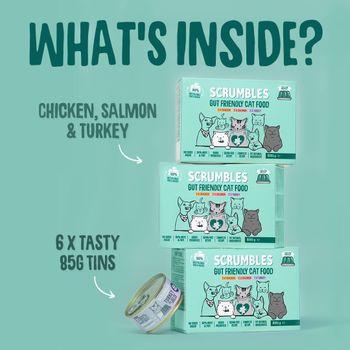 Scrumbles Grain Free Wet Cat Food in Jelly Classic Selection 6x80g