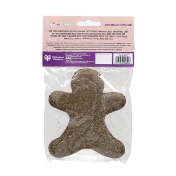 Rosewood Cupid & Comet Festive Timothy Hay Gingerbread Festive Treat & Gnaw for Small Animals