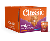 Butcher's Classic Adult Wet Cat Food Meat and Fish in Jelly Variety Pack Tins 24 x 400g