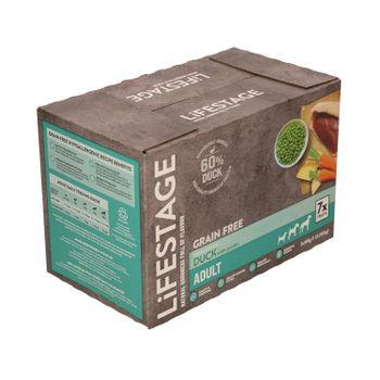 Lifestage Adult Grain Free Wet Dog Food Duck 7x395g
