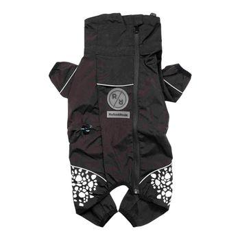 Rufus & Rosie Protect-A-Suit, Black, Extra Large Dog Coat