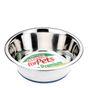 Classic Stainless Steel Dish Dog Bowl, 2.5ml, 25cm Diameter