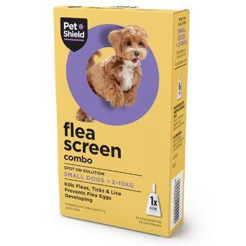 Pet Shield Flea Screen Combo for Small Dogs 1 Pipette