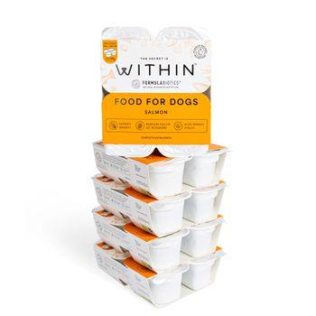 Within Grain Free Complete Adult Dog Food Salmon 4x90g