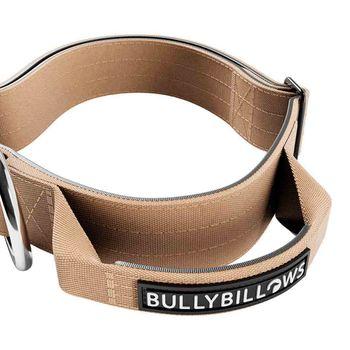 BullyBillows Combat Dog Collar Military Tan Medium