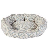 Dream Paws Scalloped Dog Bed Grey Medium