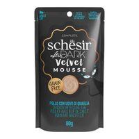 Schesir After Dark Complete and Balanced Wet Cat Food Chicken & Quail Egg in Mousse 80g