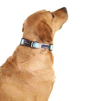 Doodlebone Trendy Tails Padded Dog Collar Pink 6-11