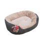 Joules Grey Jumbo Cord/Plush Dog Bed 60cm