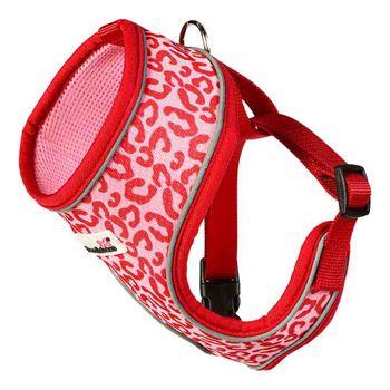 Doodlebone Airmesh Ruby Leopard Dog Harness Size 4-5