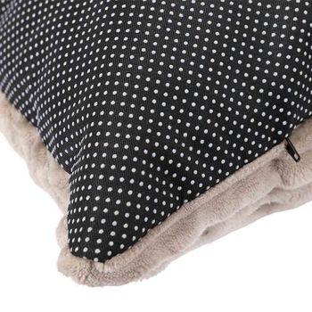Snug & Cosy Faux Fur Dog Lounger Taupe