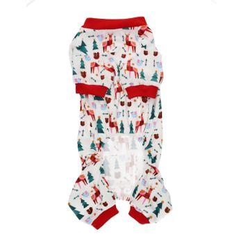 Rufus & Rosie Christmas Print Dog Pyjamas Large