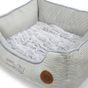 Petface Grey Cord Square Pet Bed