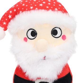 Rosewood Squeaky Plush & Rope Christmas Dog Toy