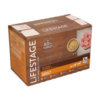 Lifestage Turkey and Rice Adult Wet Dog Food 7x395g