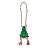 Rufus & Rosie Christmas Rubber Rope Dog Toy Assorted