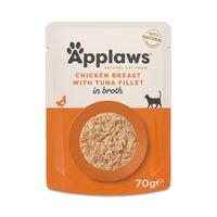 Applaws Cat Chicken with Tuna in Broth 70g Pouch