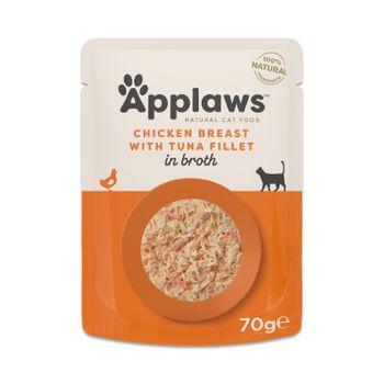 Applaws Cat Chicken with Tuna in Broth 70g Pouch