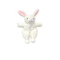 Rabbit Flattie Plush Dog Toy