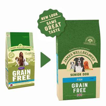 James Wellbeloved Senior Dog Food Fish & Vegetable Grain Free 1.5kg