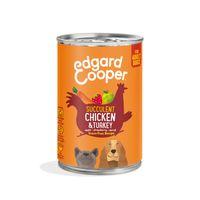 Edgard & Cooper Adult Wet Food Tin Chicken & Turkey 400g