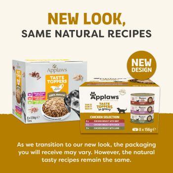 Applaws Taste Toppers Chicken Selection in Gravy 8x156g