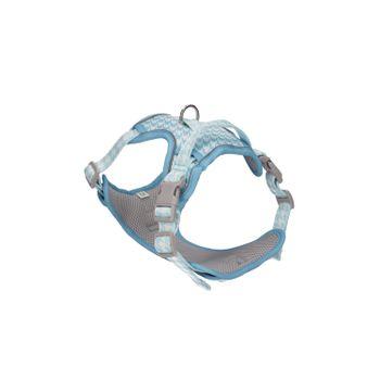 Rufus & Rosie Mint Dog Tooth Dog Harness & Lead Set, Extra Small