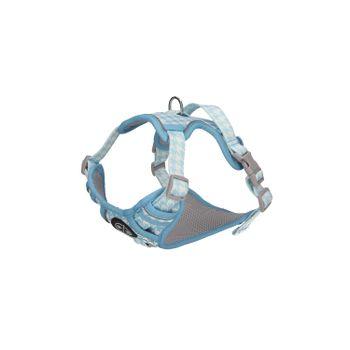 Rufus & Rosie Mint Dog Tooth Dog Harness & Lead Set, Extra Small
