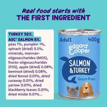 Edgard & Cooper Senior Tin Salmon & Turkey 6x400g
