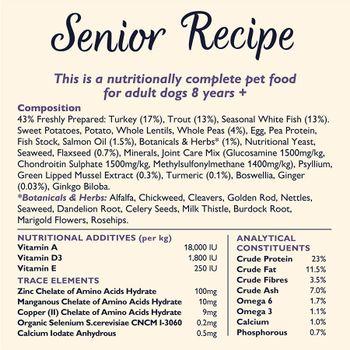 Lilys Kitchen Dog Turkey & Trout Senior Recipe Dry Food 2.5kg