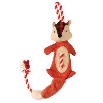 Joules Rope Heritage Tweed Fox Dog Toy
