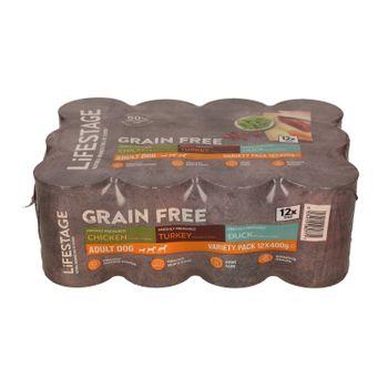 Lifestage Poultry Variety Pack in Gravy Dog Food 12x400g