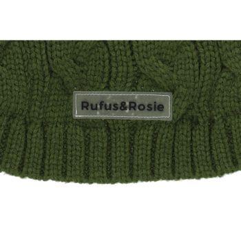 Rufus & Rosie Green Cable Knit Jumper, L