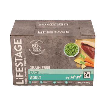 Lifestage Adult Grain Free Wet Dog Food Duck 7x395g
