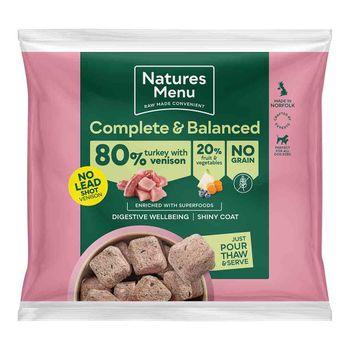 Natures Menu Venison & Turkey Nuggets Raw Dog Food 1kg