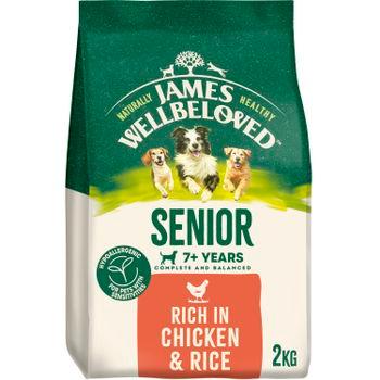 JAMES WELLBELOVED® Senior Dry Dog Food Chicken & Rice 2kg