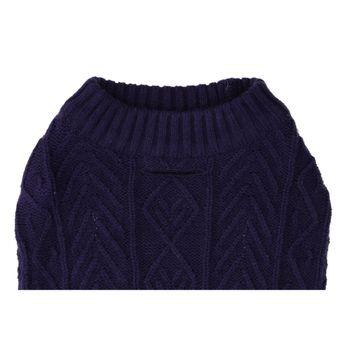 Rufus & Rosie Sleeveless Dog Jumper Navy Medium
