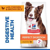 Hill's Science Plan Perfect Digestion Medium Adult 1+ Dry Dog Food with Chicken & Brown Rice 2.5kg