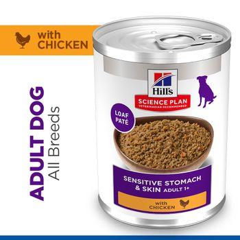 Hill's Science Plan Sensitive Stomach & Skin Adult Wet Dog Food with Chicken 370g