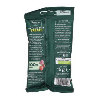 Natures Menu Freeze Dried Bites Lamb Raw Dog Food 15g
