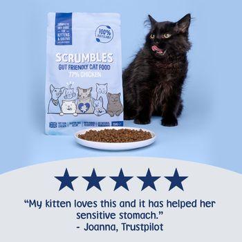 Scrumbles Dry Cat Food for Kitten & Queens Chicken 750g